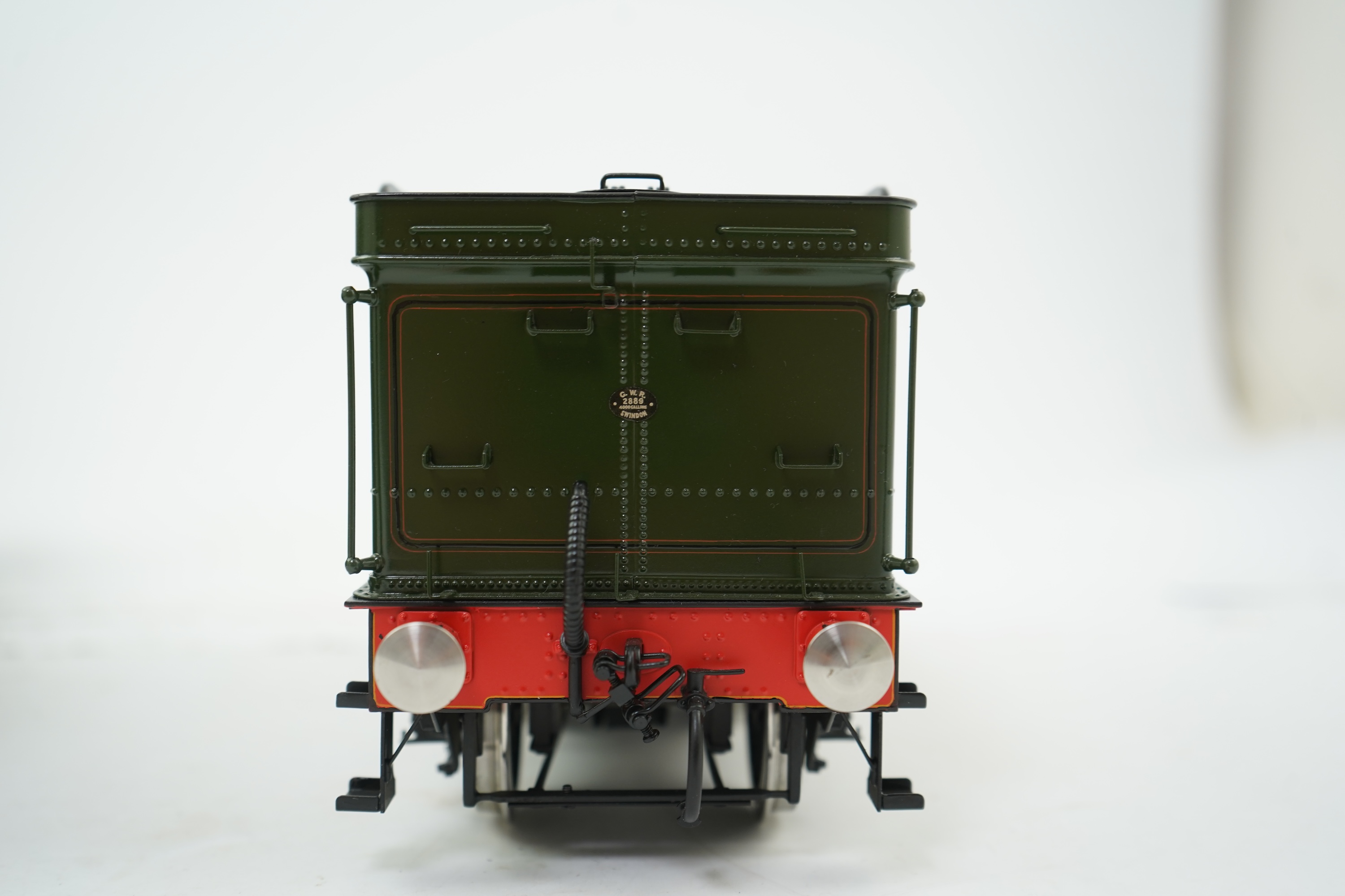 A Gauge One 1/32 scale Finescale Brass (by SanCheng, China) model of GWR Hall Class, Eaton Hall, 4921, 4-6-0 tender locomotive, powered for two rail operation, with original separate boxes for the locomotive and tender.